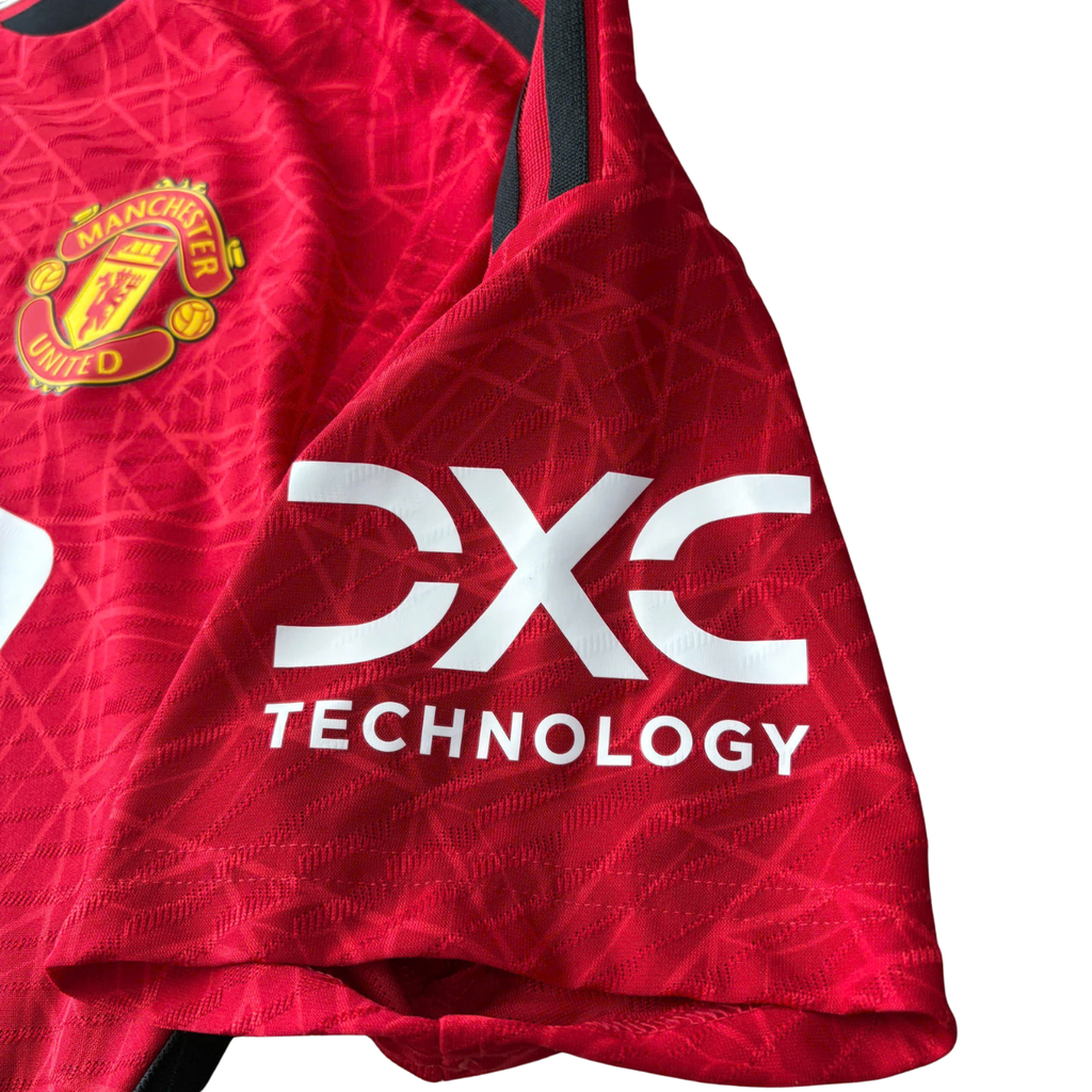 ÁO BÓNG ĐÁ MANCHESTER UNITED 2023/24 SÂN NHÀ CHÍNH HÃNG PLAYER + PATCH NGOẠI HẠNG ANH & McTOMINAY #39 - IN3520