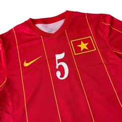 ÁO BÓNG ĐÁ VIỆT NAM 2010 SÂN NHÀ CHÍNH HÃNG PLAYER + N.H.THINH #5 - NGÔ HOÀNG THỊNH