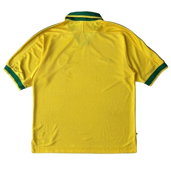 ÁO BÓNG ĐÁ BRAZIL 1997 ORIGINAL SÂN NHÀ CHÍNH HÃNG + CHỮ KÍ RIVALDO