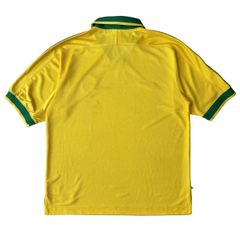 ÁO BÓNG ĐÁ BRAZIL 1997 ORIGINAL SÂN NHÀ CHÍNH HÃNG + CHỮ KÍ RIVALDO