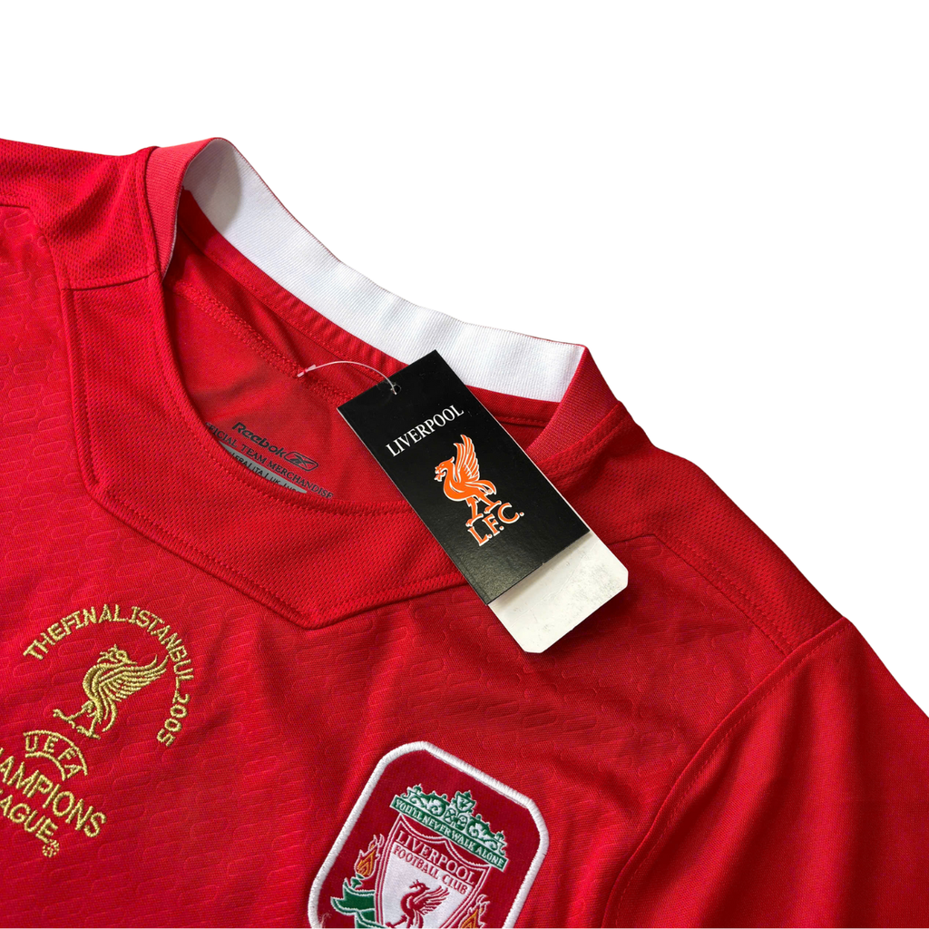 ÁO BÓNG ĐÁ LIVERPOOL 2005/06 SÂN NHÀ HÀNG THÁI + CHỮ KÍ LUIS GARCIA