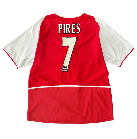 ÁO BÓNG ĐÁ ARSENAL 2002/04 CHÍNH HÃNG SÂN NHÀ BẢN FAN NAMESET PIRES 7 - 184985