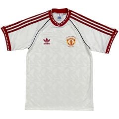 ÁO BÓNG ĐÁ MANCHESTER UNITED 1991 SÂN KHÁCH TRẮNG CHÍNH HÃNG JF0376 (KHÔNG TAG)