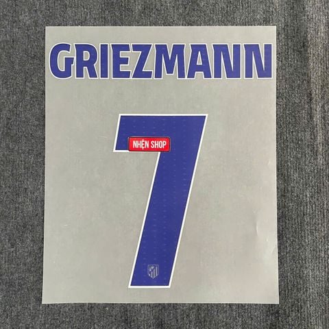 NAMESET GRIEZMANN 7 AUTHENTIC ATLETICO MADRID SÂN NHÀ 2025/26 C1 - CUP