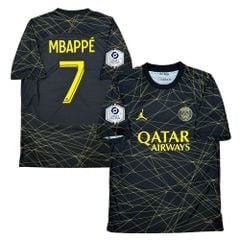 ÁO BÓNG ĐÁ PSG 2022/23 THỨ TƯ CHÍNH HÃNG PLAYER - PATCH LIGUE ONE + MBAPPÉ -- DR3797-010