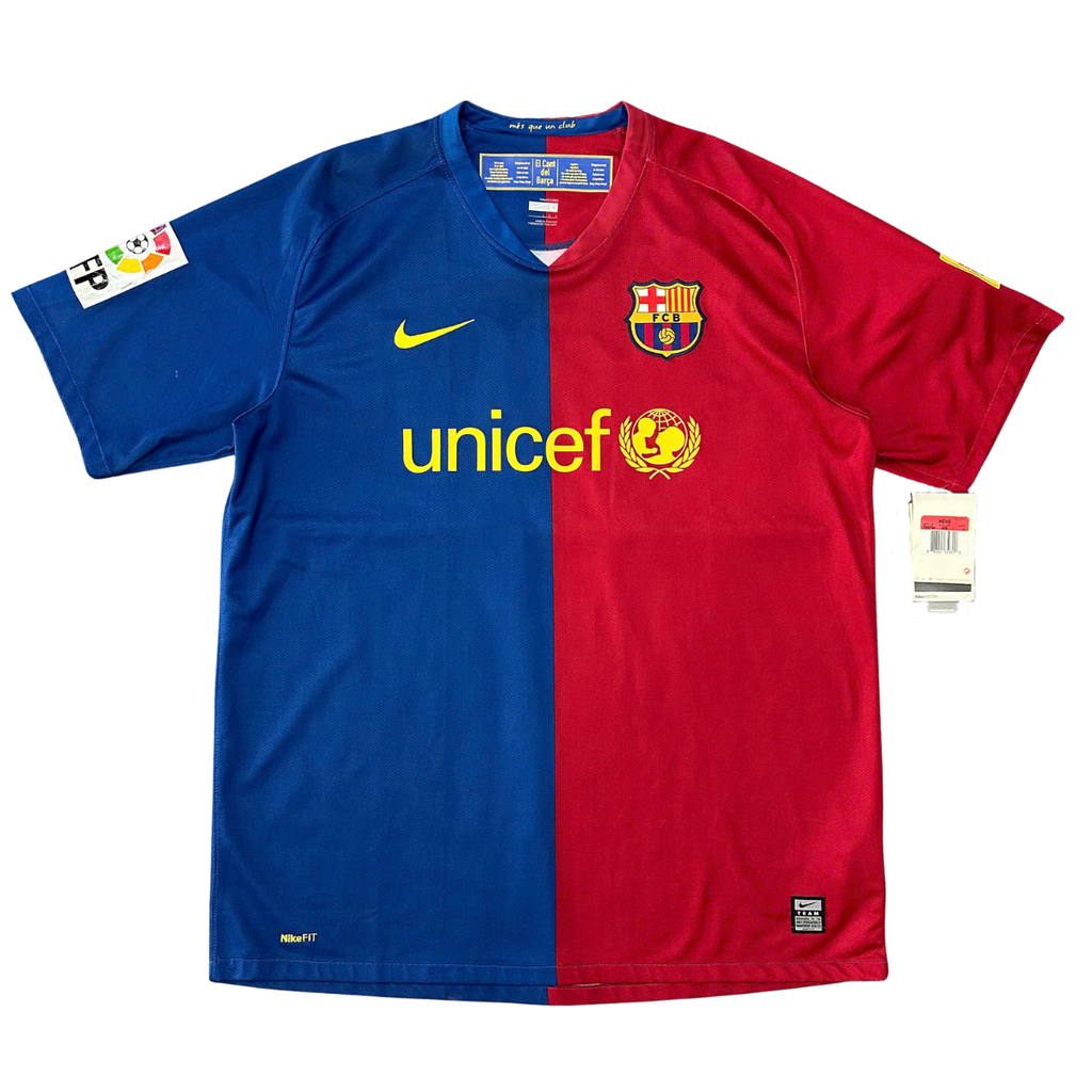 ÁO BÓNG ĐÁ BARCELONA 2008/09 CHÍNH HÃNG SÂN NHÀ NAMSET XAVI 6 - 286784 - 9/10