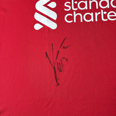 ÁO BÓNG ĐÁ LIVERPOOL 2023/24 SÂN NHÀ CHÍNH HÃNG FAN DX2692-688 + CHỮ KÍ JOE GOMEZ & GIẤY CHỨNG NHẬN