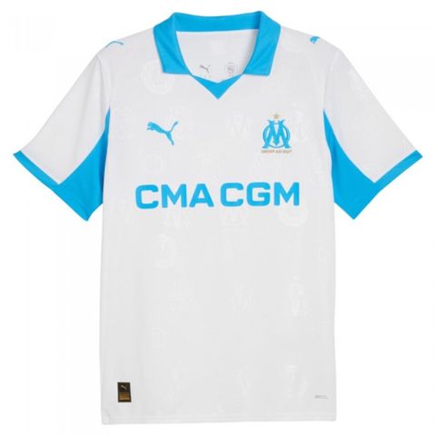 ÁO BÓNG ĐÁ OLYMPIQUE DE MARSEILLE 2025/26 CHÍNH HÃNG SÂN NHÀ FAN 779801-01