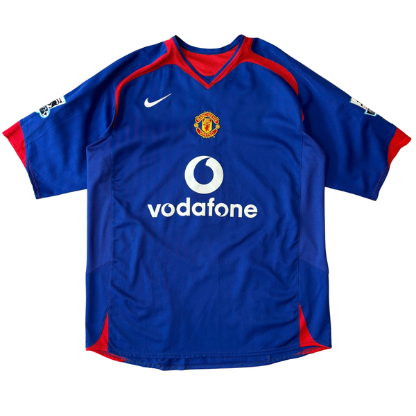 ÁO BÓNG ĐÁ MANCHESTER UNITED 2005/06 SÂN KHÁCH CHÍNH HÃNG - PATCH NHA + HEINZE 4 - 09755999