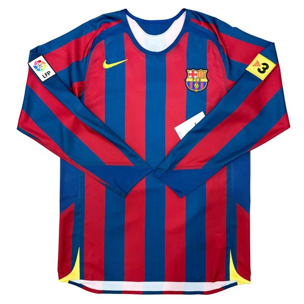 ÁO BÓNG ĐÁ BARCELON 2005/06 SÂN NHÀ CHÍNH HÃNG REISSUE - RONALDINHO #10 -- HQ1462-471