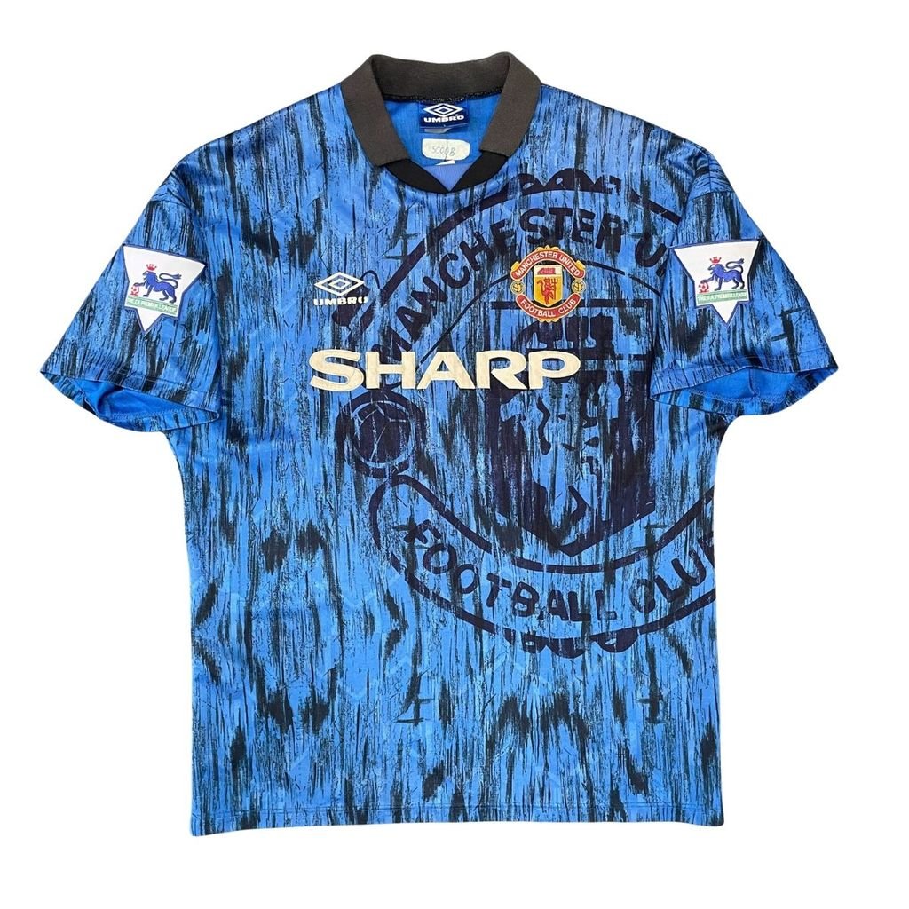 ÁO BÓNG ĐÁ MANCHESTER UNITED 1992/93 AWAY NAME SET SỐ 7 CHÍNH HÃNG (KHÔNG TAG)