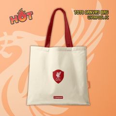 TÚI TOTE CANVAS LIVERPOOL FC MÀU KEM- SPIDY TTLV01