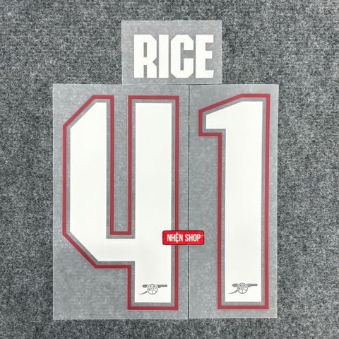 NAMESET RICE 41 AUTHENTIC ARSENAL 2026/27 SÂN NHÀ CUP