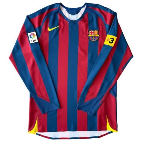 ÁO BÓNG ĐÁ BARCELONA 2005/06 SÂN NHÀ TAY DÀI CHÍNH HÃNG REISSUE -- HQ1461-471