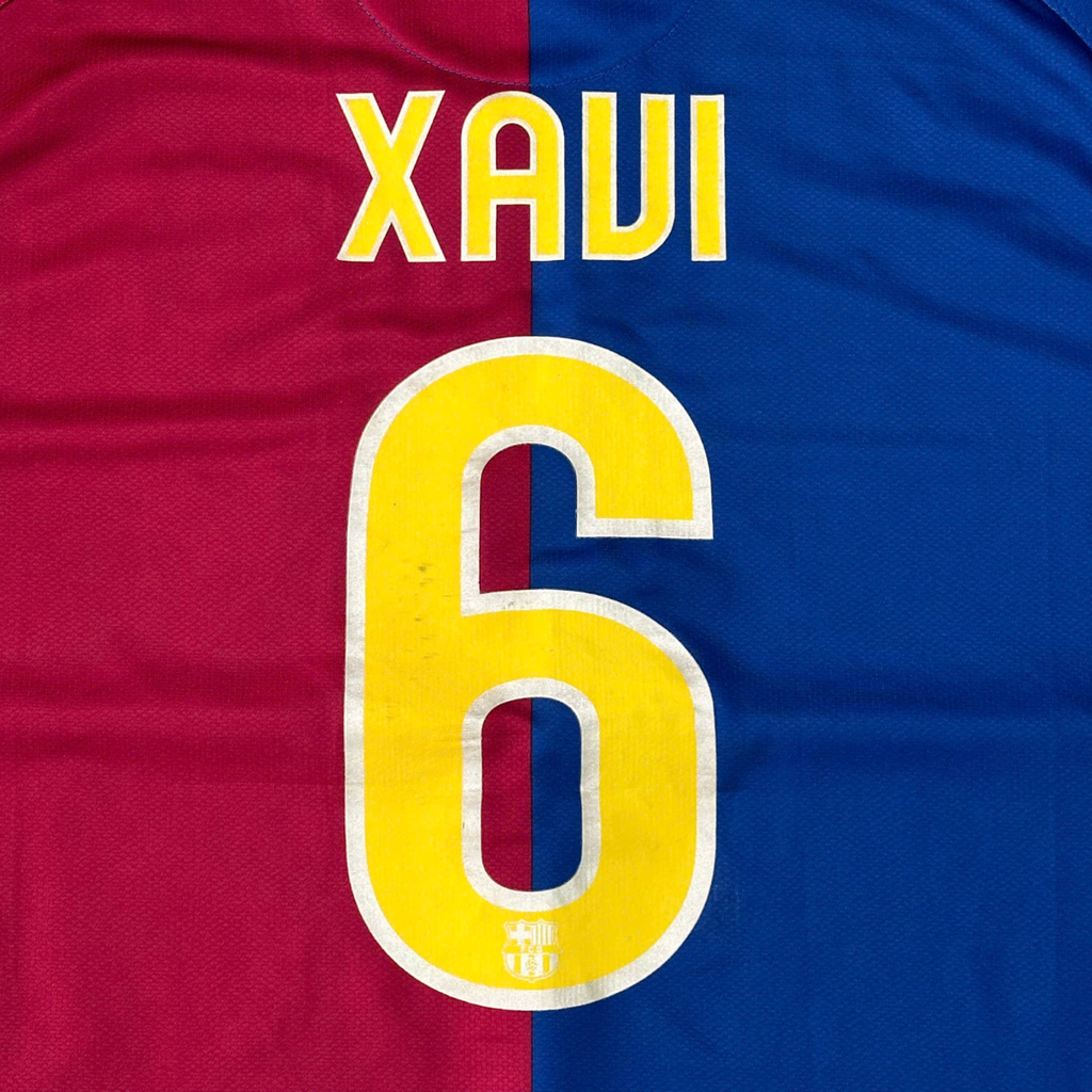 ÁO BÓNG ĐÁ BARCELONA 2008/09 CHÍNH HÃNG SÂN NHÀ NAMSET XAVI 6 - 286784 - 9/10