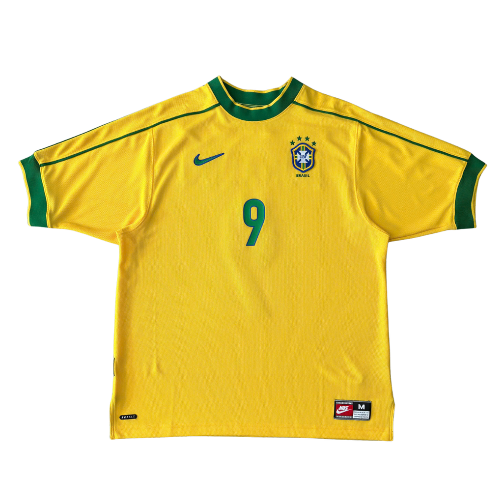 ÁO BÓNG ĐÁ BRAZIL 1998 - RONALDO 9 - IB1155-741