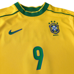 ÁO BÓNG ĐÁ BRAZIL 1998 - RONALDO 9 - IB1155-741