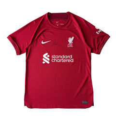 ÁO BÓNG ĐÁ LIVEPOOL 2022/23 SÂN NHÀ CHÍNH HÃNG FAN - DM1843-609 + CHỮ KÍ ANDREW ROBERTSON & GIẤY CHỨNG NHẬN