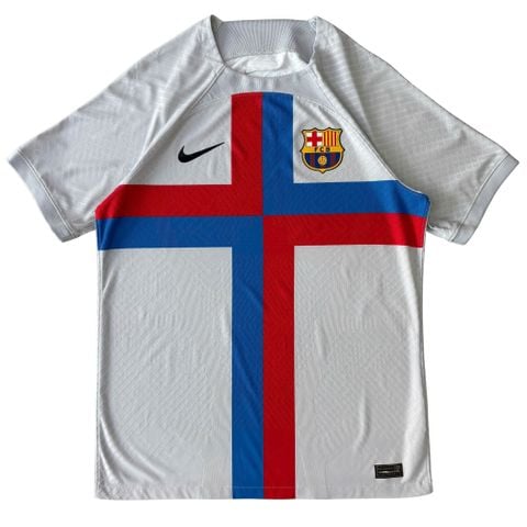 ÁO BÓNG ĐÁ BARCELONA 2022/23 THỨ BA CHÍNH HÃNG PLAYER -- DN2706-042