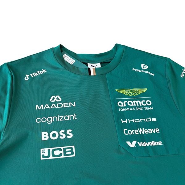 ÁO THUN F1 ASTON MARTIN 2026 FERNANDO ALONSO PUMA CHÍNH HÃNG 713890-01