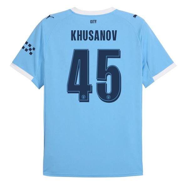NAMESET KHUSANOV 45 AUTHENTIC MANCHESTER CITY 2025/26 SÂN NHÀ CUP