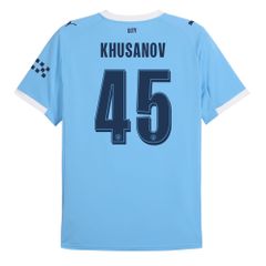 NAMESET KHUSANOV 45 AUTHENTIC MANCHESTER CITY 2025/26 SÂN NHÀ CUP