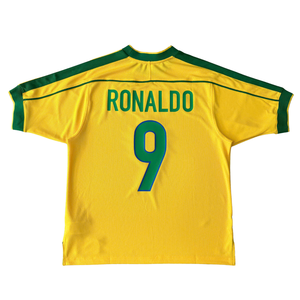 ÁO BÓNG ĐÁ BRAZIL 1998 - RONALDO 9 - IB1155-741