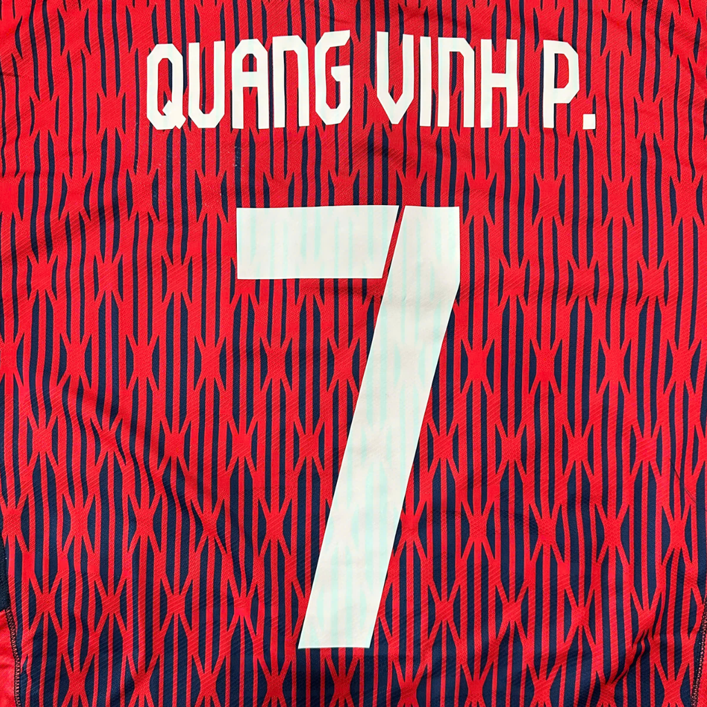 ÁO BÓNG ĐÁ CAHN FC 2024/25 CHÍNH HÃNG SÂN NHÀ BẢN THI ĐẤU CUP NAMESET QUANG VINH 7 - MATCH ISSUES