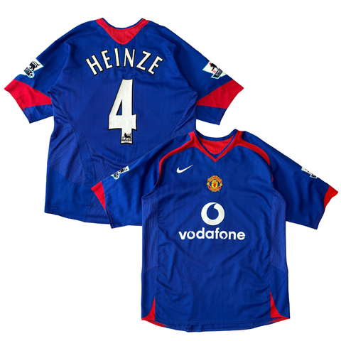 ÁO BÓNG ĐÁ MANCHESTER UNITED 2005/06 SÂN KHÁCH CHÍNH HÃNG - PATCH NHA + HEINZE 4 - 09755999