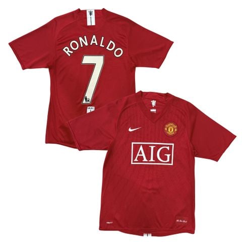 ÁO BÓNG ĐÁ MANCHESTER UNITED 2007/09 SÂN NHÀ CHÍNH HÃNG – NAMESET RONALDO – 237924-666