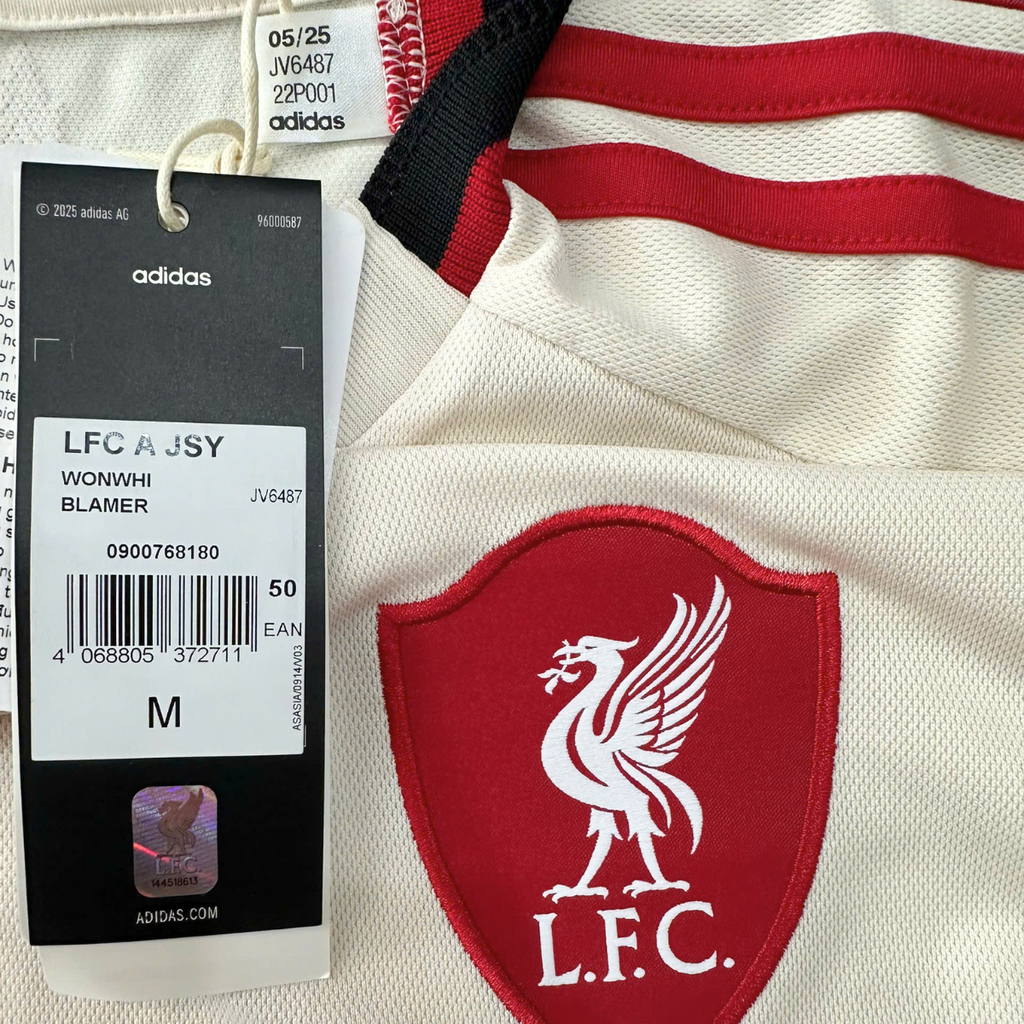 ÁO BÓNG ĐÁ LIVERPOOL SÂN KHÁCH 25/26 CHÍNH HÃNG FAN - JV6487