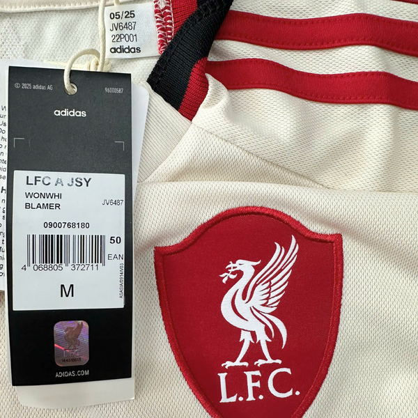ÁO BÓNG ĐÁ LIVERPOOL SÂN KHÁCH 25/26 CHÍNH HÃNG FAN - JV6487