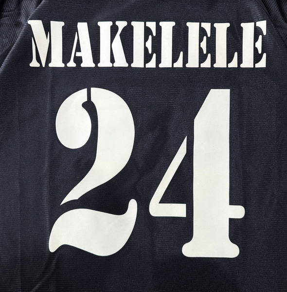 ÁO BÓNG ĐÁ REAL MADRID 1999/01 CHÍNH HÃNG SÂN KHÁCH NAMESET MAKELELE 24 - 627114