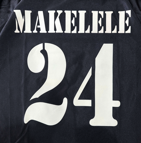 ÁO BÓNG ĐÁ REAL MADRID 1999/01 CHÍNH HÃNG SÂN KHÁCH NAMESET MAKELELE 24 - 627114