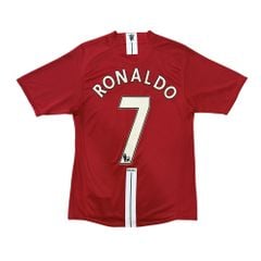 ÁO BÓNG ĐÁ MANCHESTER UNITED 2007/09 SÂN NHÀ CHÍNH HÃNG – NAMESET RONALDO – 237924-666