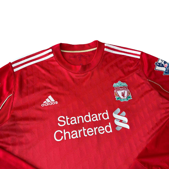 ÁO BÓNG ĐÁ LIVERPOOL 2010/12 SÂN NHÀ CHÍNH HÃNG FAN TAY DÀI + PATCH EPL & BELLAMY #39 - P96693