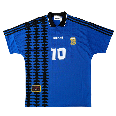 ÁO BÓNG ĐÁ ARGENTINA 1994 SÂN KHÁCH CHÍNH HÃNG