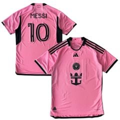 ÁO BÓNG ĐÁ INTER MIAMI 2024/25 SÂN NHÀ CHÍNH HÃNG PLAYER + MESSI #10 - JE9742