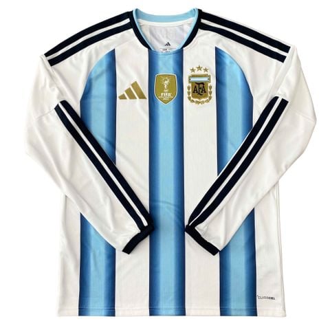 ÁO BÓNG ĐÁ ARGENTINA WC2026 SÂN NHÀ CHÍNH HÃNG FAN TAY DÀI - KA8126 - 9/10