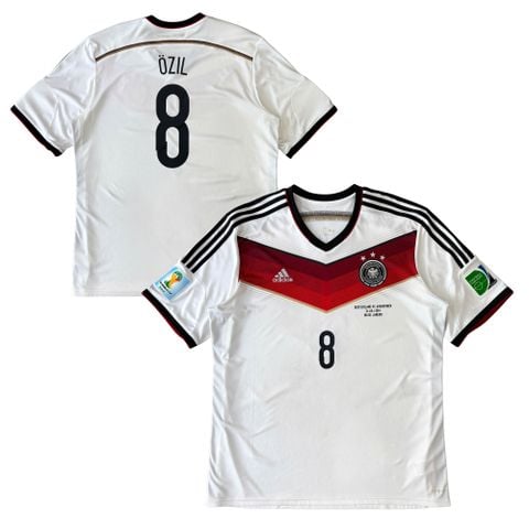 ÁO BÓNG ĐÁ ĐỨC 2014 SÂN NHÀ CHÍNH HÃNG - PATCH FIFA WORLD CUP 2014 + FINAL DETAIL - ÖZIL #8 - G87445
