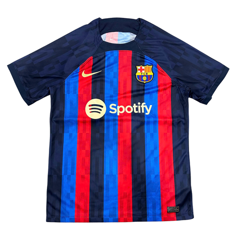ÁO BÓNG ĐÁ BARCELONA 2022/23 CHÍNH HÃNG SÂN NHÀ BẢN FAN NAMESET DIAZ CUSTOM - DM1840-452 - KHÔNG TAG