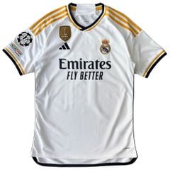ÁO BÓNG ĐÁ REAL MADRID 2023/24 SÂN NHÀ CHÍNH HÃNG FAN - PATCH C1, FIFA CLUB WORLD CUP + RODRYGO #11 - HR3796