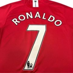 ÁO BÓNG ĐÁ MANCHESTER UNITED 2007/09 SÂN NHÀ CHÍNH HÃNG – NAMESET RONALDO – 237924-666