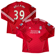 ÁO BÓNG ĐÁ LIVERPOOL 2010/12 SÂN NHÀ CHÍNH HÃNG FAN TAY DÀI + PATCH EPL & BELLAMY #39 - P96693