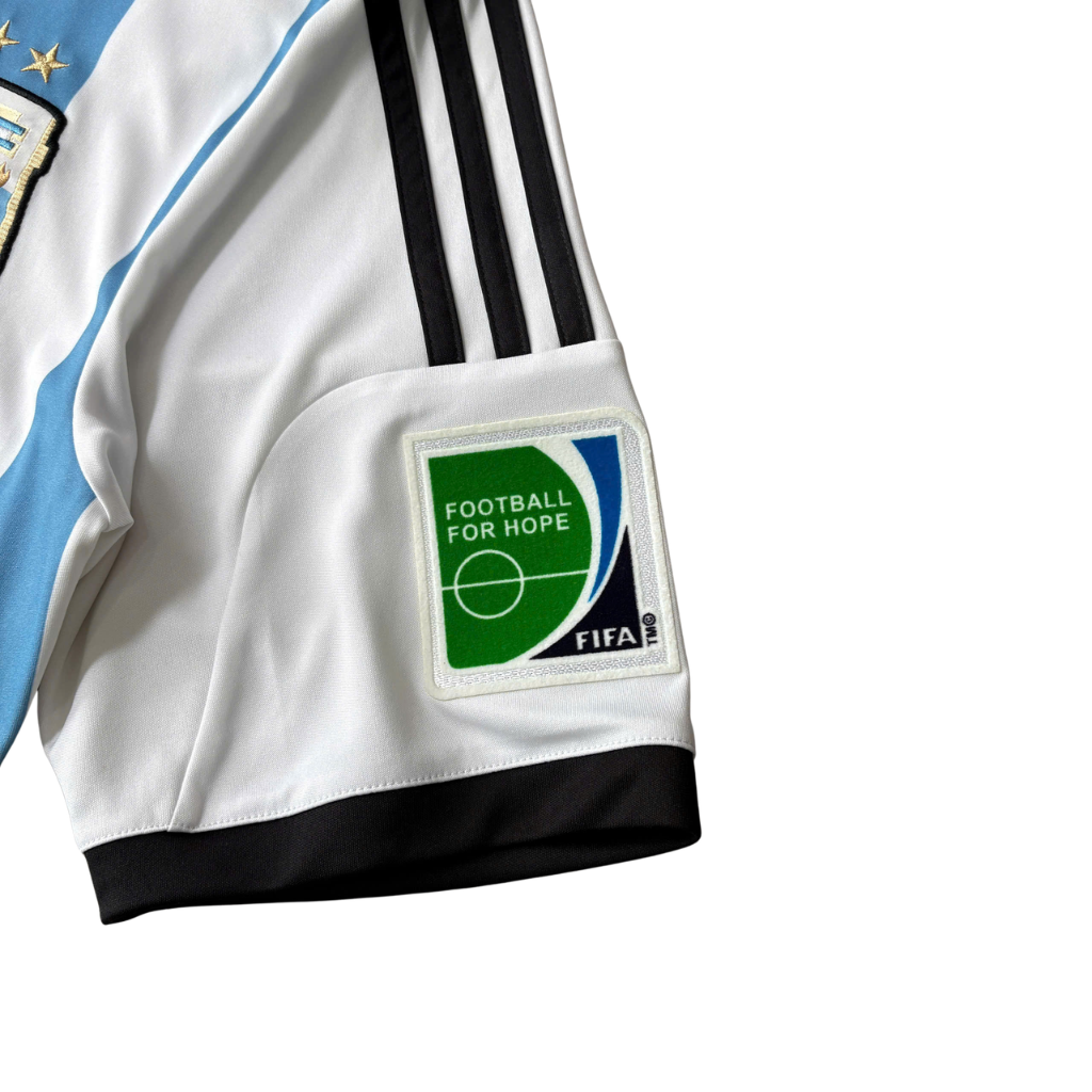 ÁO BÓNG ĐÁ ARGENTINA 2014 SÂN CHÍNH HÃNG FAN - PATCH WORLD CUP 2014+MATCH DETAIL - MESSI #10 -- G74569