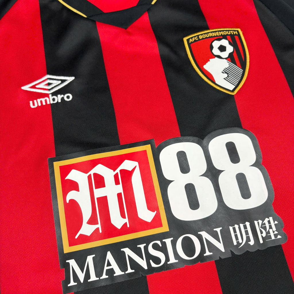 ÁO BÓNG ĐÁ AFC BOURNEMOUTH 2018/19 SÂN NHÀ CHÍNH HÃNG FAN KHÔNG TAG-10/10