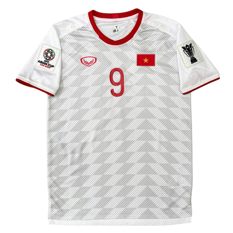 ÁO BÓNG ĐÁ VIỆT NAM 2019 SÂN KHÁCH CHÍNH HÃNG PLAYER 038-923 - NGUYỄN VĂN TOÀN #9 + PATCH ASIAN CUP 2019 - KHÔNG TAG - 10/10