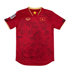 ÁO BÓNG ĐÁ VIỆT NAM 2022 SÂN NHÀ CHÍNH HÃNG PLAYER + PATCH AFF CUP 2022 + CHỮ KÍ CẦU THỦ