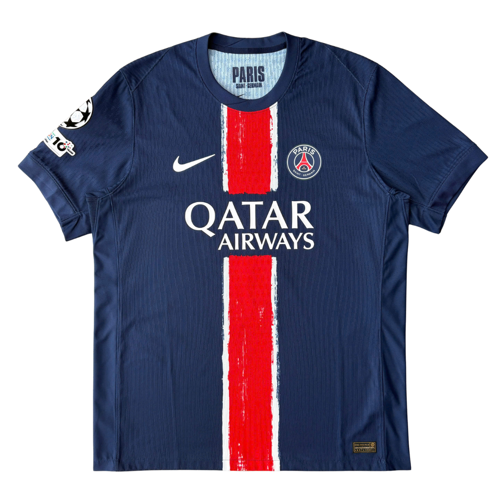 ÁO BÓNG ĐÁ PSG 2025/26 SÂN NHÀ CHÍNH HÃNG PLAYER O.DEMBÉLÉ #10 PHÔNG + PATCH C1 FN8774-411 - KHÔNG TAG - 10/10