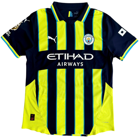 ÁO BÓNG ĐÁ MANCHESTER CITY 2024/25 SÂN KHÁCH CHÍNH HÃNG PLAYER HAALAND 9 PHÔNG EPL+PATCH - 775085-02 - KHÔNG TAG - 10/10